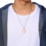 Maxbell Openable Memorial Urn Necklace Fashion Love Heart for Party Thanksgiving Day Rose Golden