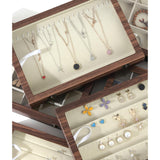 Maxbell Jewelry Box Organizer with Removable Compartments for Bracelets Brooch Earring