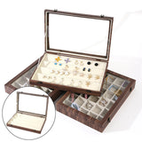 Maxbell Jewelry Box Organizer with Removable Compartments for Bracelets Brooch Earring