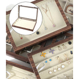 Maxbell Jewelry Box Organizer with Removable Compartments for Bracelets Brooch Earring