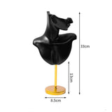 Maxbell Pendant Necklace Earrings Bust Display Stand Rack Chain for Girls Showing