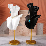 Maxbell Pendant Necklace Earrings Bust Display Stand Rack Chain for Girls Showing