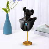 Maxbell Pendant Necklace Earrings Bust Display Stand Rack Chain for Girls Showing