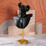 Maxbell Pendant Necklace Earrings Bust Display Stand Rack Chain for Girls Showing