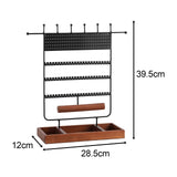 Maxbell 6 Tiers Jewelry Display Stand for Cufflinks Rings Necklace Hanging Rack