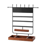 Maxbell 6 Tiers Jewelry Display Stand for Cufflinks Rings Necklace Hanging Rack