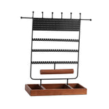 Maxbell 6 Tiers Jewelry Display Stand for Cufflinks Rings Necklace Hanging Rack