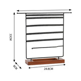 Maxbell 7 Tier Metal Jewelry Organizer Stand Earring Holder for dresser Bedroom