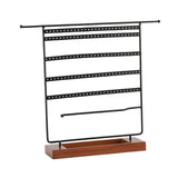 Maxbell 7 Tier Metal Jewelry Organizer Stand Earring Holder for dresser Bedroom