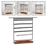 Maxbell 7 Tier Metal Jewelry Organizer Stand Earring Holder for dresser Bedroom