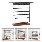 Maxbell 7 Tier Metal Jewelry Organizer Stand Earring Holder for dresser Bedroom