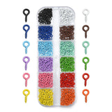 Maxbell Mini Screw Eye Pins Eye Screws for Cork Bottles DIY Crafts Art Craft Project Style A 8x4mm