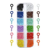 Maxbell Mini Screw Eye Pins Eye Screws for Cork Bottles DIY Crafts Art Craft Project Style A 8x4mm
