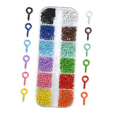 Maxbell Mini Screw Eye Pins Eye Screws for Cork Bottles DIY Crafts Art Craft Project Style A 8x4mm