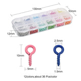 Maxbell Mini Screw Eye Pins Eye Screws for Cork Bottles DIY Crafts Art Craft Project Style B 10x5mm