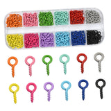 Maxbell Mini Screw Eye Pins Eye Screws for Cork Bottles DIY Crafts Art Craft Project Style B 10x5mm