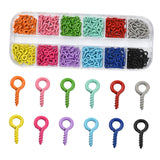 Maxbell Mini Screw Eye Pins Eye Screws for Cork Bottles DIY Crafts Art Craft Project Style B 10x5mm