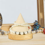 Maxbell Bangle Bracelet Holder Wooden for Home Exhibition Retail Stores Shows Beige