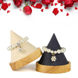 Maxbell Bangle Bracelet Holder Wooden for Home Exhibition Retail Stores Shows Dark Gray