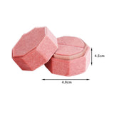Maxbell Ring Box Holder Case Elegant and Luxurious Display Box for Engagement Gifts Pink