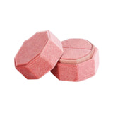 Maxbell Ring Box Holder Case Elegant and Luxurious Display Box for Engagement Gifts Pink