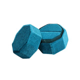 Maxbell Ring Box Holder Case Elegant and Luxurious Display Box for Engagement Gifts Light blue