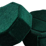 Maxbell Ring Box Holder Case Elegant and Luxurious Display Box for Engagement Gifts Dark green