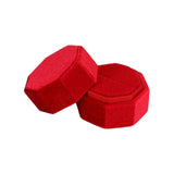 Maxbell Ring Box Holder Case Elegant and Luxurious Display Box for Engagement Gifts Red