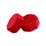 Maxbell Ring Box Holder Case Elegant and Luxurious Display Box for Engagement Gifts Red