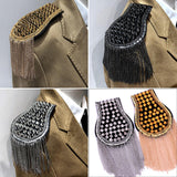 Maxbell Tassel Link Chain Epaulet Uniform Accessories Decorative Retro for Ceremony Aureate