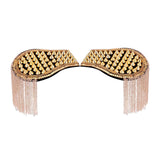 Maxbell Tassel Link Chain Epaulet Uniform Accessories Decorative Retro for Ceremony Aureate
