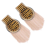 Maxbell Tassel Link Chain Epaulet Uniform Accessories Decorative Retro for Ceremony Aureate