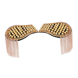 Maxbell Tassel Link Chain Epaulet Uniform Accessories Decorative Retro for Ceremony Aureate