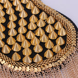 Maxbell Tassel Link Chain Epaulet Uniform Accessories Decorative Retro for Ceremony Aureate