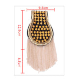 Maxbell Tassel Link Chain Epaulet Uniform Accessories Decorative Retro for Ceremony Aureate