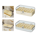 Maxbell Multipurpose Earring Display Case Necklace Holder Double Layers for Rings Beige