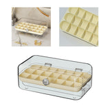 Maxbell Multipurpose Earring Display Case Necklace Holder Double Layers for Rings Clear