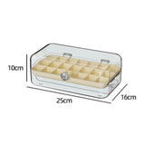 Maxbell Multipurpose Earring Display Case Necklace Holder Double Layers for Rings Clear