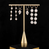 Maxbell Earrings Display Stand Jewelry Storage Showcase Earrings Stand Desktop Decor 6 holes