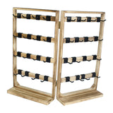 Maxbell Earrings Display Stand with 32 Hooks Multipurpose Ring Organizer for Desktop