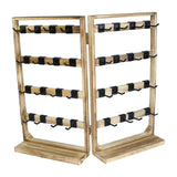 Maxbell Earrings Display Stand with 32 Hooks Multipurpose Ring Organizer for Desktop
