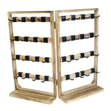 Maxbell Earrings Display Stand with 32 Hooks Multipurpose Ring Organizer for Desktop