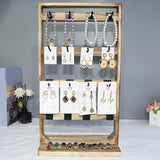 Maxbell Earrings Display Stand with 32 Hooks Multipurpose Ring Organizer for Desktop