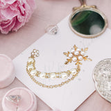 Maxbell Snowflakes Brooch Tassel Chain Gifts Popular Suit Coat Brooch for Dance