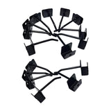Maxbell 16 Pieces Display Rack Hook Easy Installation Black Accessories Iron Hook