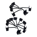 Maxbell 16 Pieces Display Rack Hook Easy Installation Black Accessories Iron Hook