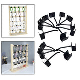 Maxbell 16 Pieces Display Rack Hook Easy Installation Black Accessories Iron Hook