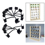 Maxbell 16 Pieces Display Rack Hook Easy Installation Black Accessories Iron Hook