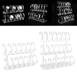 Maxbell Wrist Watch Displays Rack Holder Showcases Transparent Organizer Stand 2 Tier
