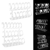 Maxbell Wrist Watch Displays Rack Holder Showcases Transparent Organizer Stand 2 Tier